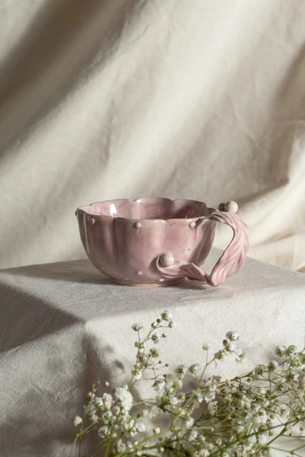 Taza medusa rosa