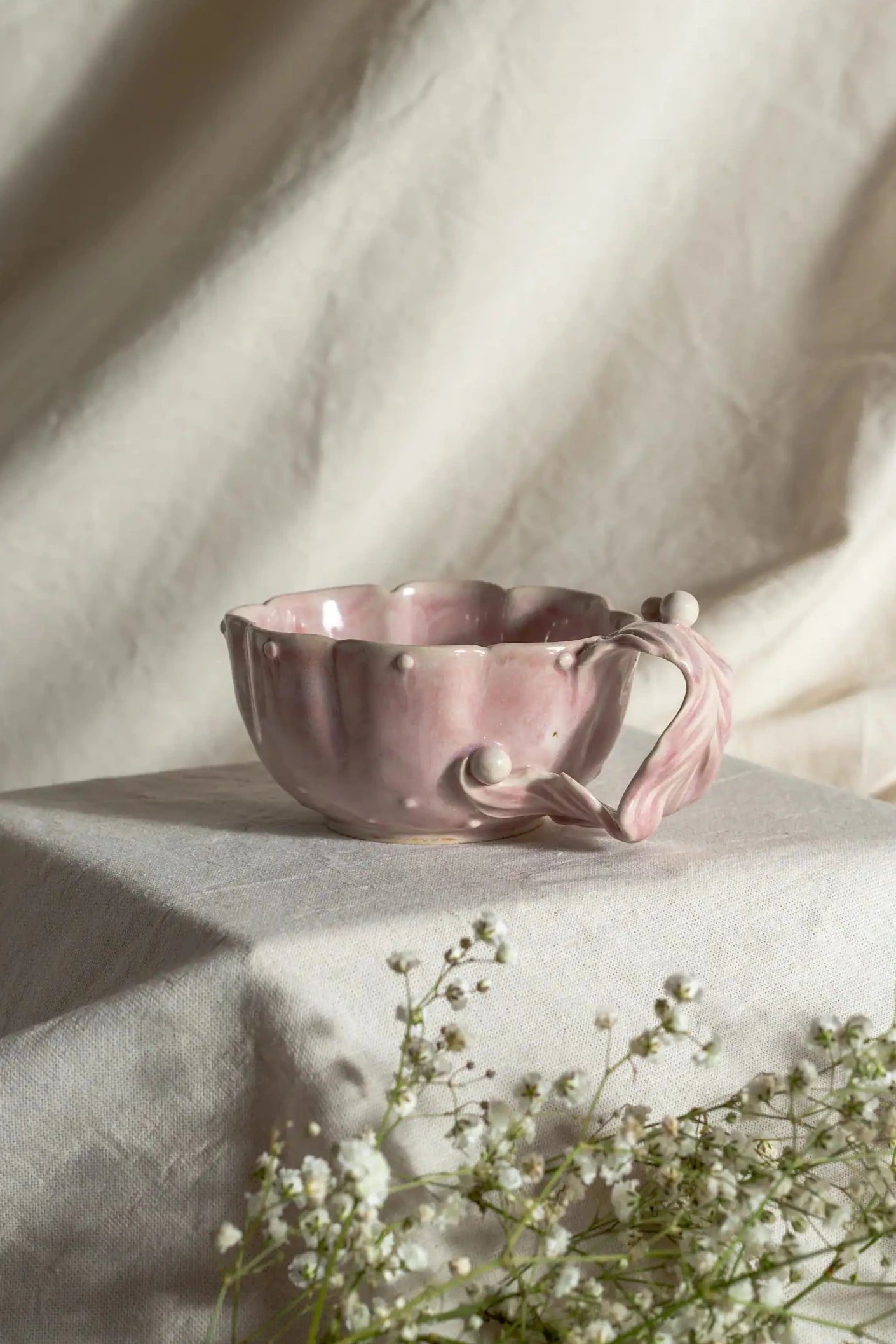 Taza medusa rosa