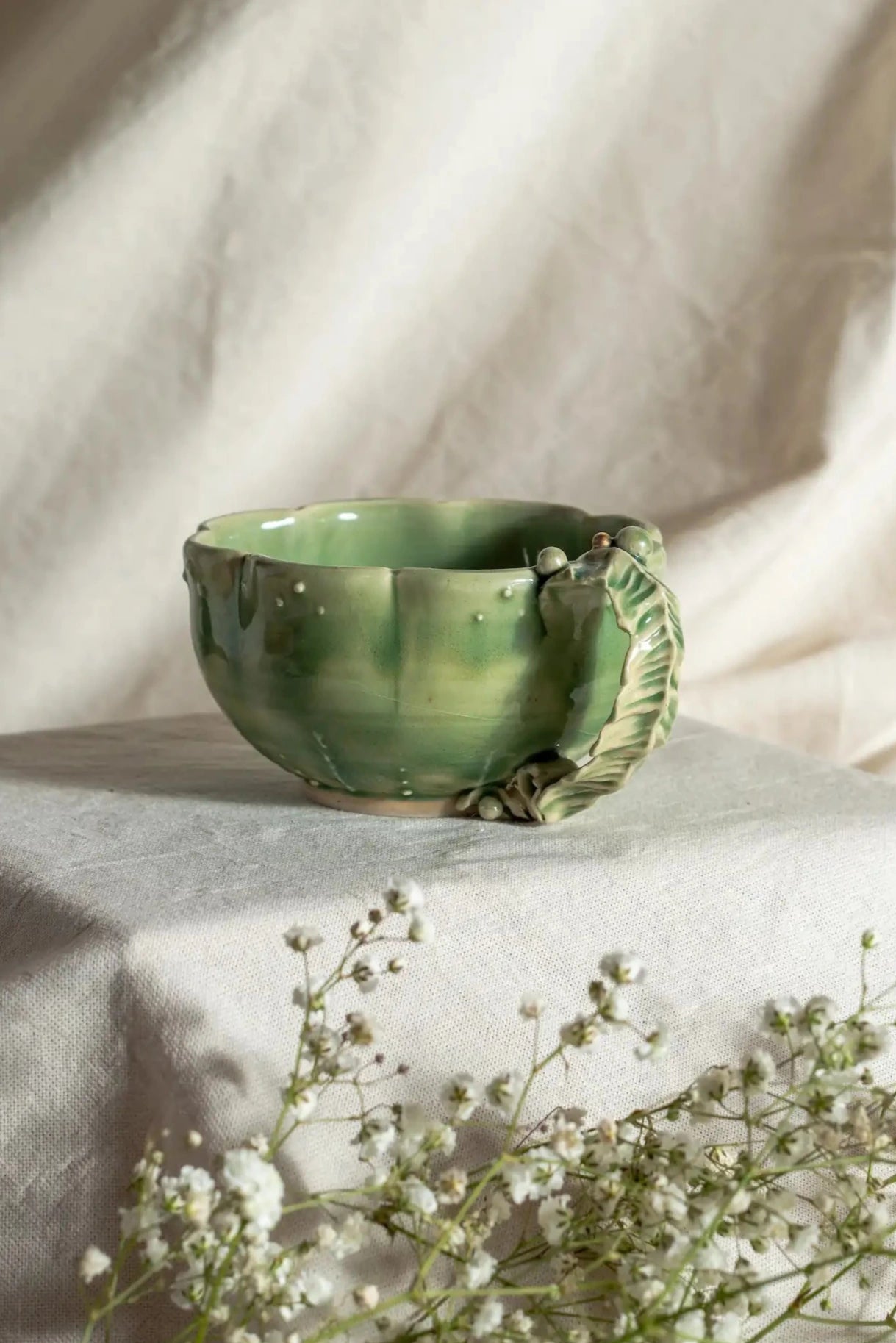 Taza medusa verde
